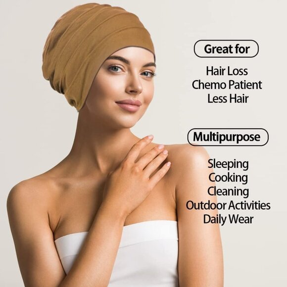 2 PCS Cotton Slouchy Chemo Beanies Set-3 - Picture 3 of 7